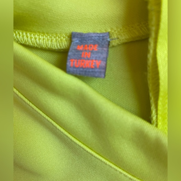 Superdry Premium Scuba Neoprene Dress, Mini, Neon Yellow, Sleeveless, Women's XS - Picture 12 of 12